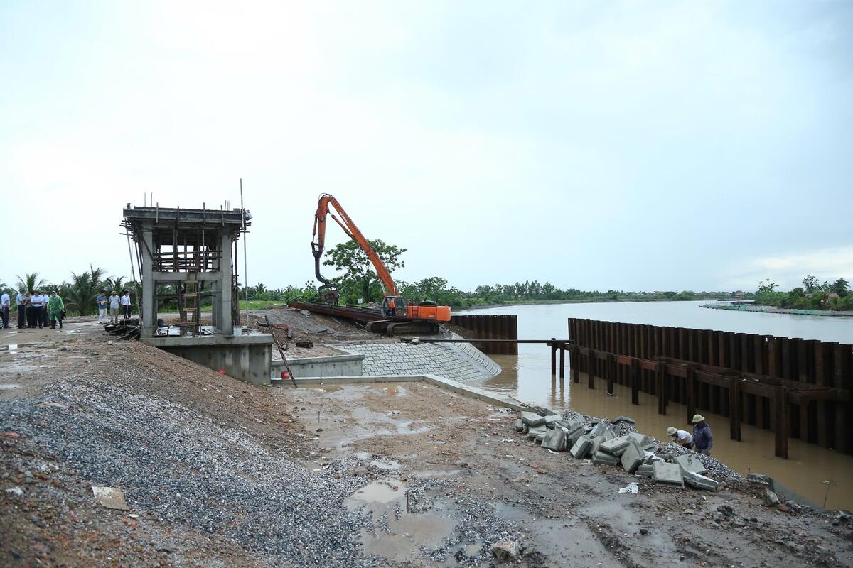 The projects are being urgently completed. Photo: Hai Phong Portal