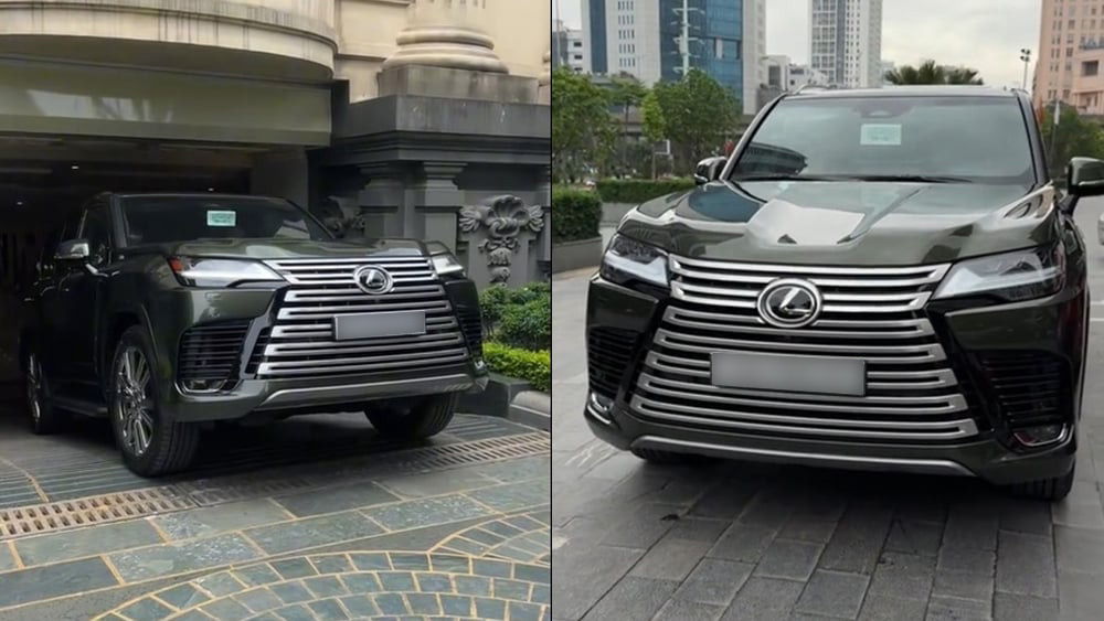 El Lexus LX600 en Ninh Binh adjunto una placa para subastar mas de 3 mil millones. Foto: Minh Hoai