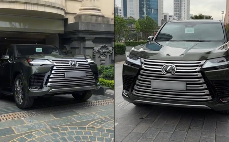 The Lexus LX600 in Ninh Binh with the auctioned license plate was worth more than 3 billion VND. Photo: Minh Hoai