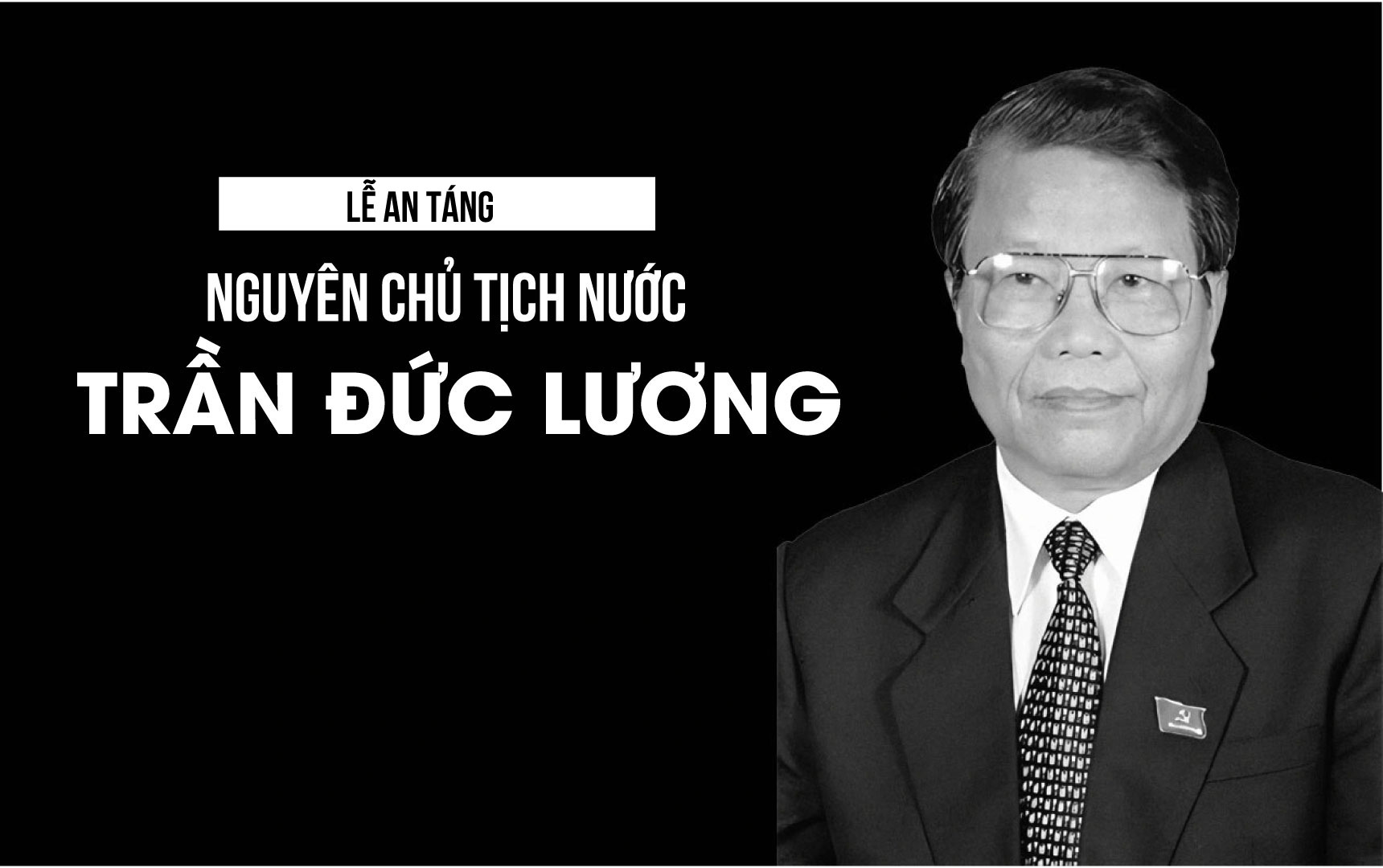 Directamente la ceremonia funeraria del ex presidente Tran Duc Luong
