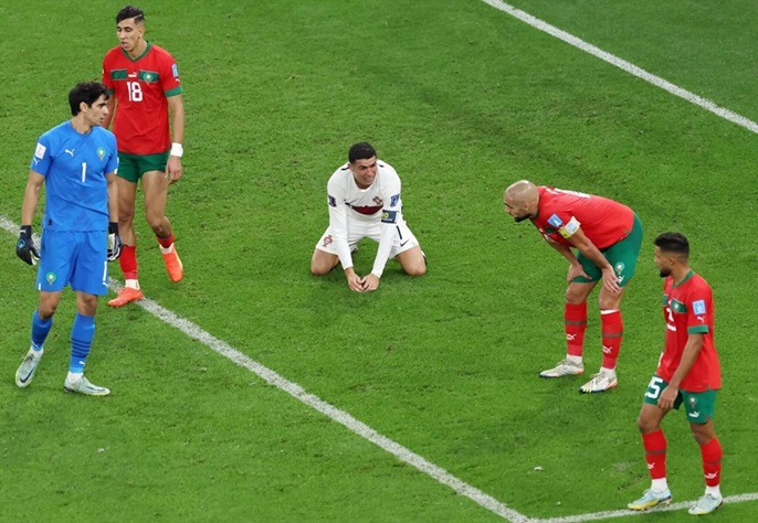 Ronaldo da that bai tai World Cup 2022 va dang cho ky World Cup cuoi cung vao nam sau tren dat My. Anh: AFP