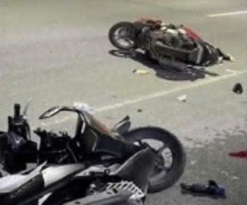 La escena de la colision causo 2 bajas. Foto: Comite de Seguridad del Trafico de Hai Phong