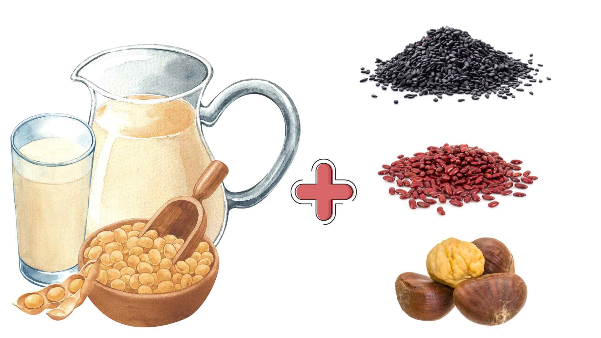 Combine la leche de soya adecuadamente para el higado y los riñones. Graficos: nubes inferiores