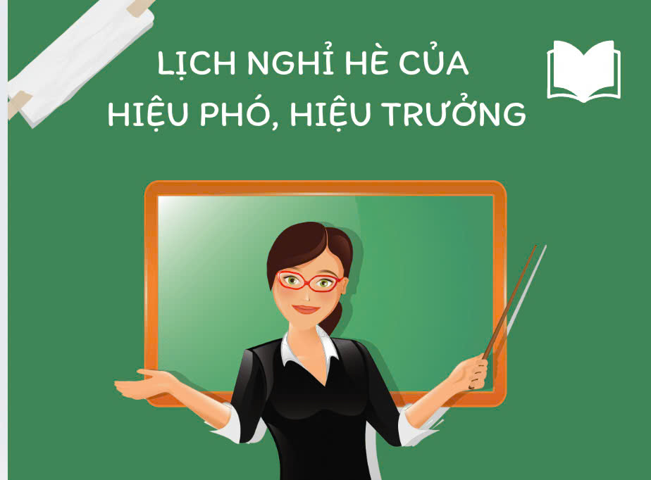 El calendario de vacaciones de verano de los directores y directores es una cuestion de muchas personas interesadas. Grafico: Van Trang