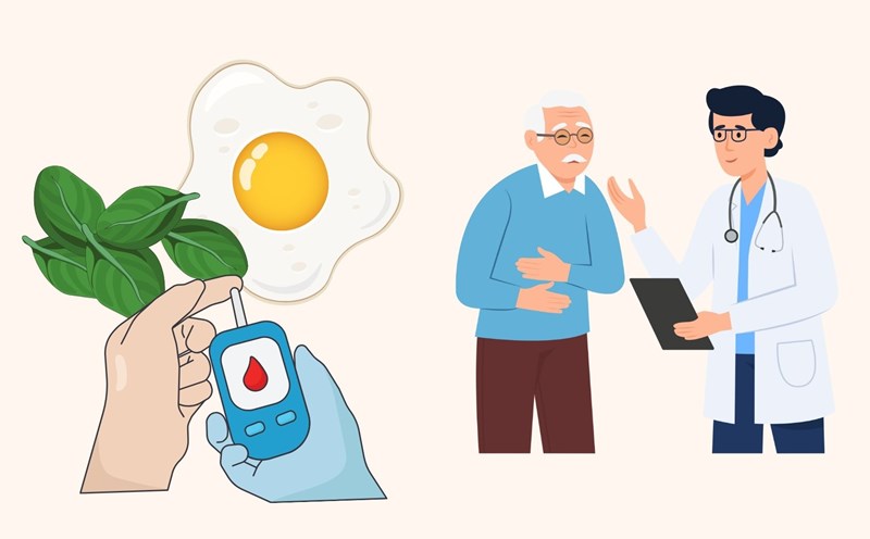 Lower blood sugar in the elderly to avoid dangerous complications. Graphics: Linh Dan