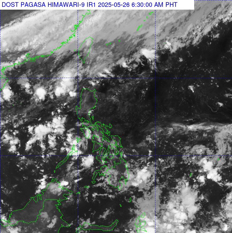 May ve tinh xung quanh Philippines hoi ngay 26.5.2025. Anh: PAGASA