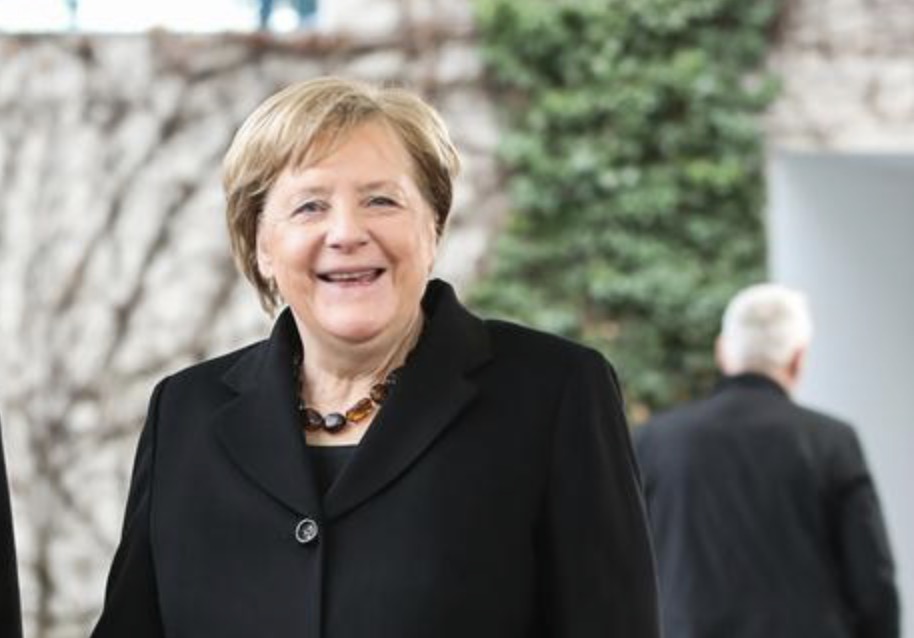 Ex primera ministra alemana Angela Merkel. Foto: Xinhua