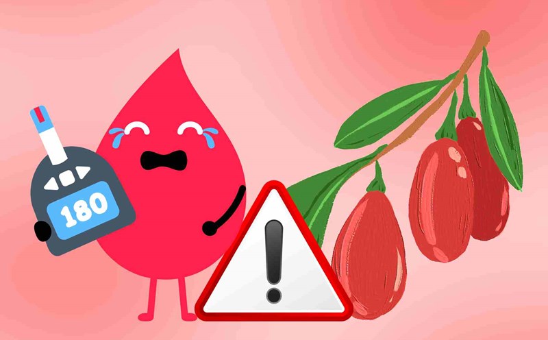 People with high blood sugar should not abuse goji berries even though they are a precious medicine. Graphics: Dinh Dinh