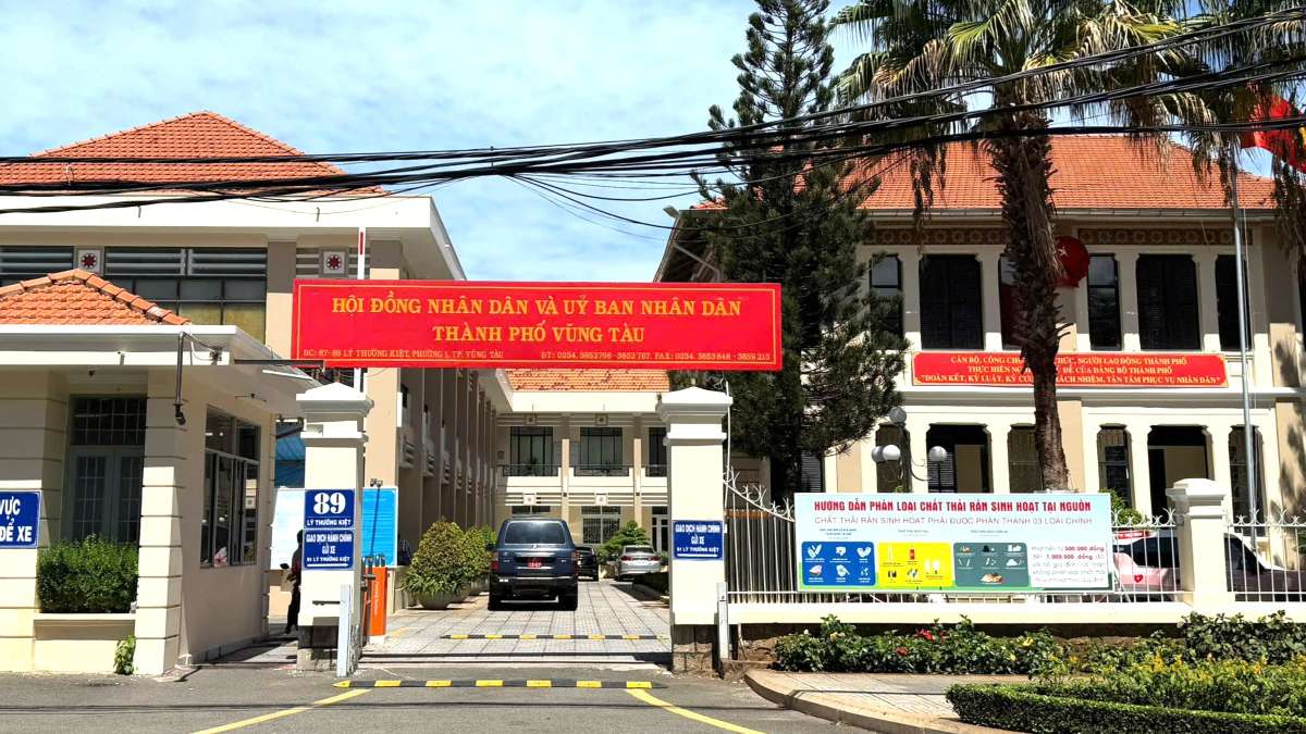 The headquarters of the Vung Tau City People's Committee is expected to be arranged as the headquarters of the Vung Tau Ward People's Committee after the arrangement. Photo: Thanh An