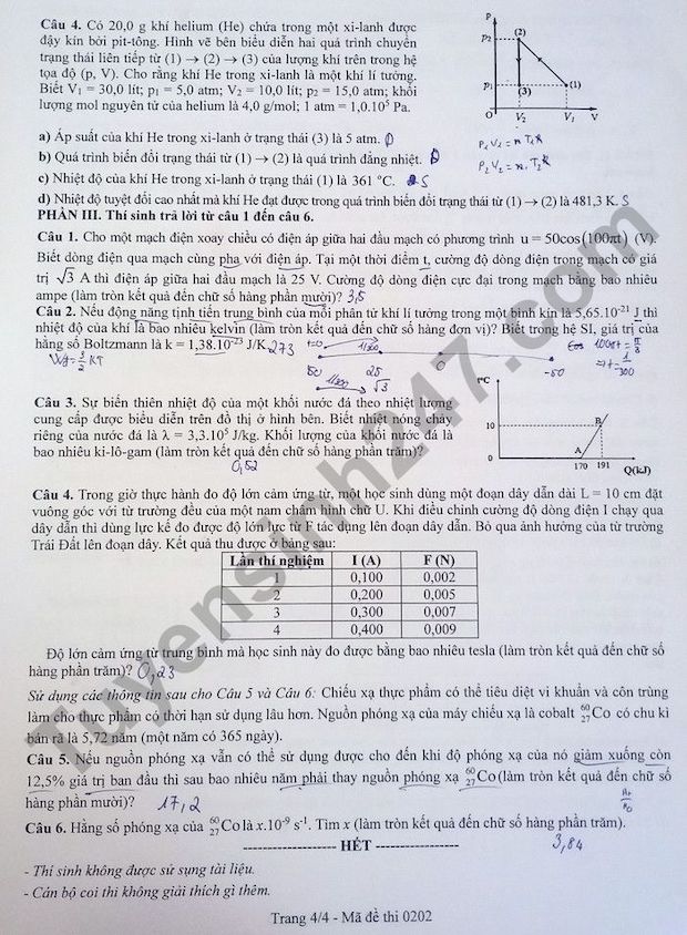 De thi thu tot nghiep THPT 2025 mon Vat li - So GDDT Khanh Hoa. Anh: Tuyensinh247