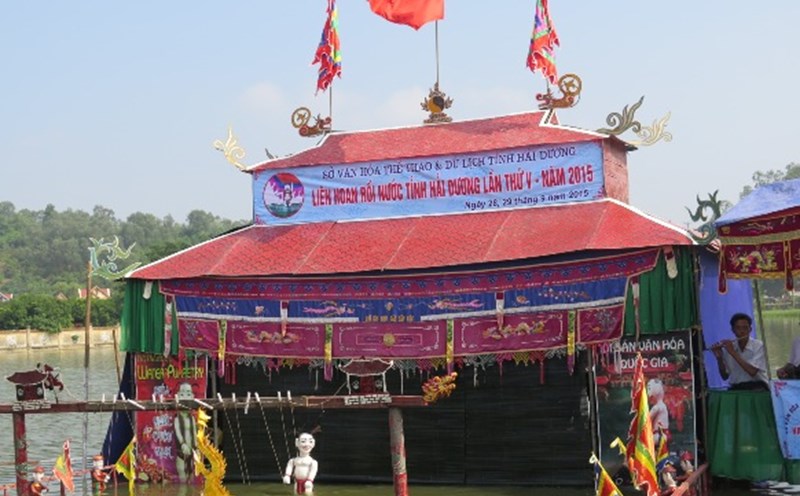 Thanh Hai commune water puppetry ward is recognized as a tourist destination. Photo: Hai Duong Provincial Portal