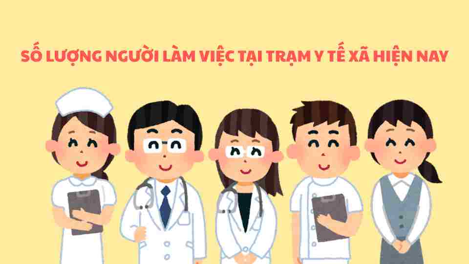 El numero de personas que trabajan en la estacion de salud de Commune actual