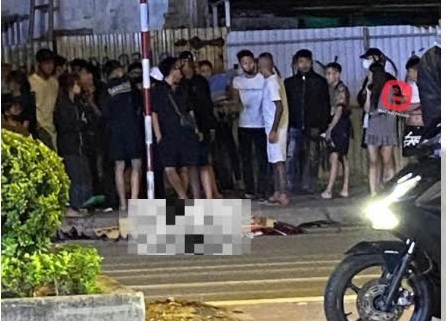 La escena del accidente. Foto: Junta de seguridad del trafico de Hai Phong