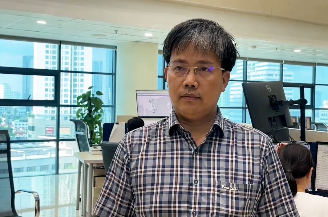 Ông Mai Văn Khiêm - Giám đốc Trung tâm Dự báo Khí tượng Thủy văn Quốc gia cảnh báo mưa lớn ở Bắc Bộ tiềm ẩn nguy cơ lũ quét, sạt lở đất. Ảnh: An An