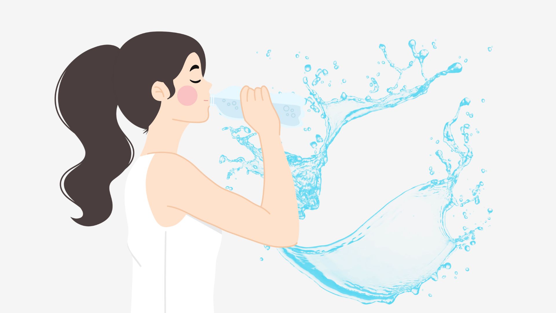 Supplementing enough water is good for your health. Graphics: Thanh Thanh