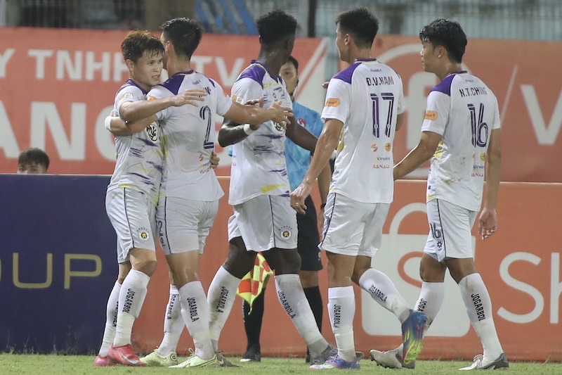 Ha Noi FC co ban thang mo ti so. Anh: Minh Anh