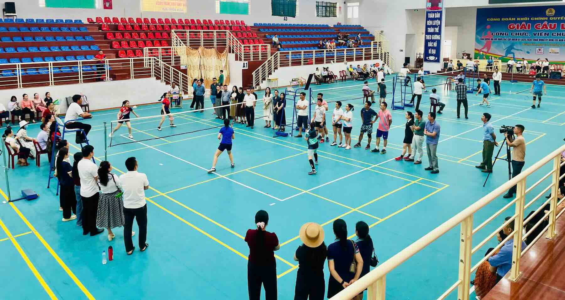 Giải đấu góp phần thúc đẩy phong trào thể thao khối chính quyền tỉnh Quảng Bình. Ảnh: Xuân Đức