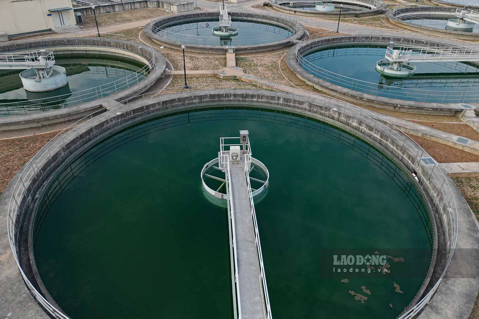 A wastewater treatment plant is being tested in Hanoi. Photo: Ngoc Thuy