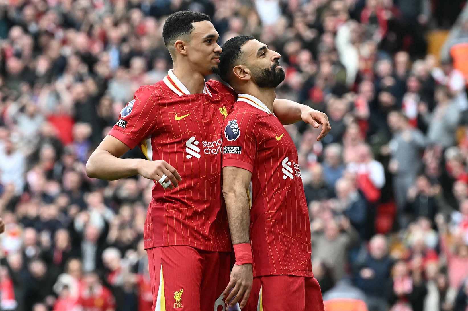 Cung voi Salah, Trent la mot trong nhung ngoi sao sang nhat ki nguyen nay cua Liverpool. Anh: AFP