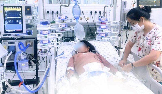 El paciente tiene fiebre del dengue. Foto: City Children's Hospital proporcionado