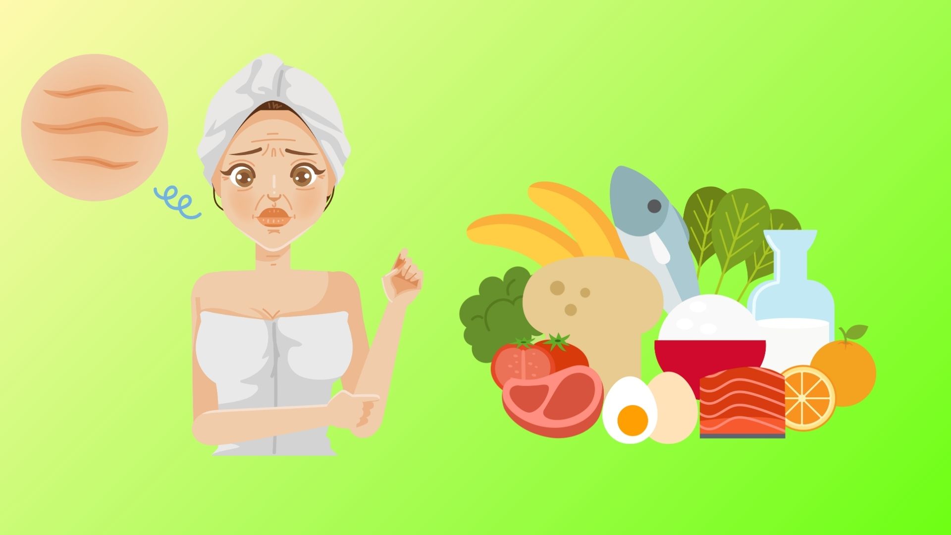 10 foods that slow down signs of aging. Graphics: Dinh Dinh