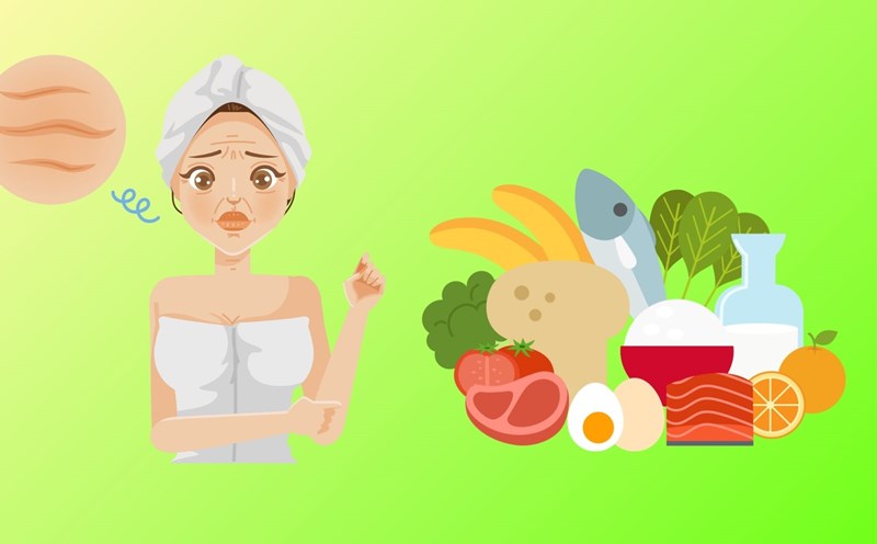 10 foods that slow down signs of aging. Graphics: Dinh Dinh