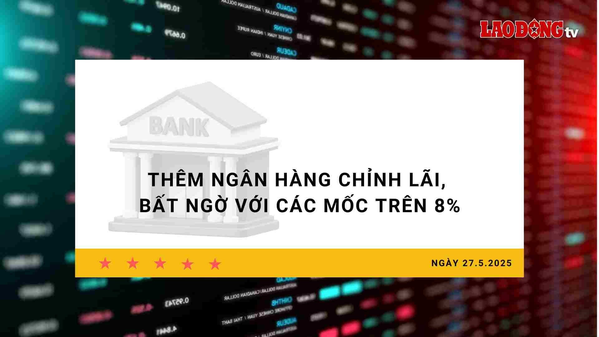Tasas de interes 27.5: Agregar ajuste bancario, sorpresa con hitos superiores al 8%