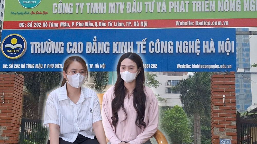 Students of the online training program of Hanoi College of Economics and Technology were suddenly suspended from school indefinitely. Photo: PV