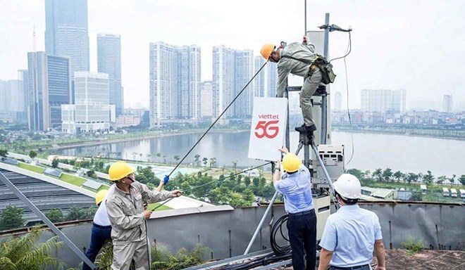 Mang 5G da phu song 63/63 tinh thanh tai Viet Nam. Anh: Viettel