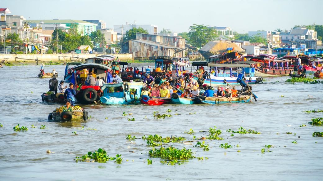 Mot goc cho noi Cai Rang (TP Can Tho). Anh: Ta Quang