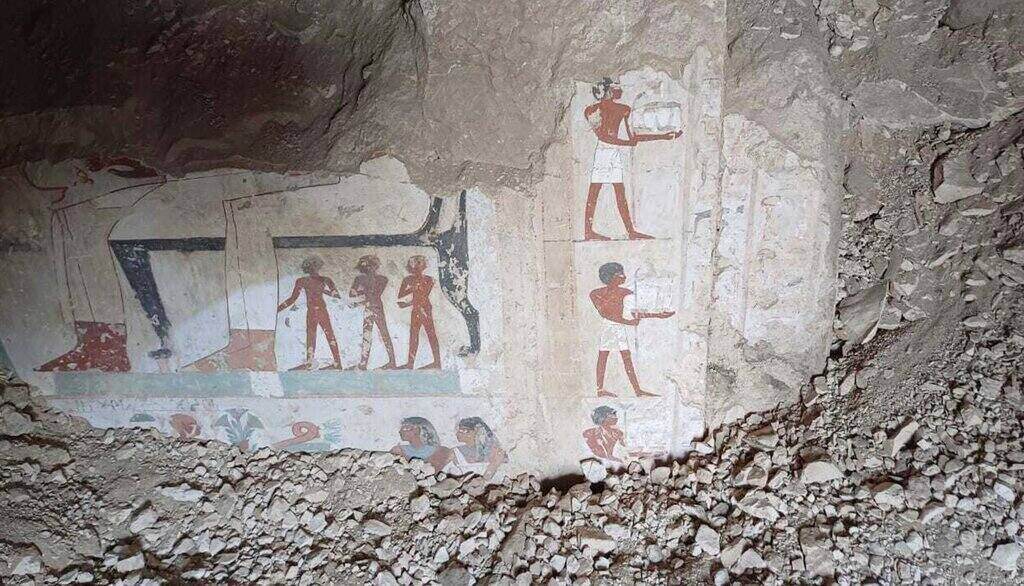 3 mộ cổ Ai Cập vừa được phát hiện tại thành phố Luxor, phía nam Ai Cập. Ảnh: Bộ Du lịch và Cổ vật Ai Cập