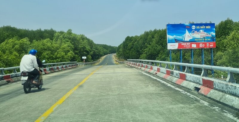 La carretera comenzara desde la ciudad de Ca Mau hasta Mui Mui el 19 de agosto. Foto: Nhat Ho