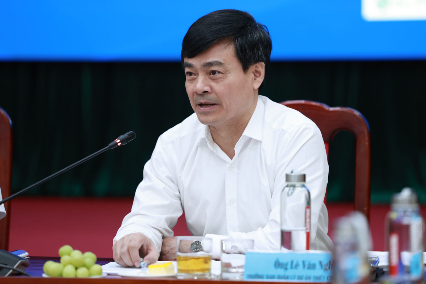 Ong Le Van Nghia - Truong ban Quan ly du an Thiet che Cong doan. Anh: Hai Nguyen