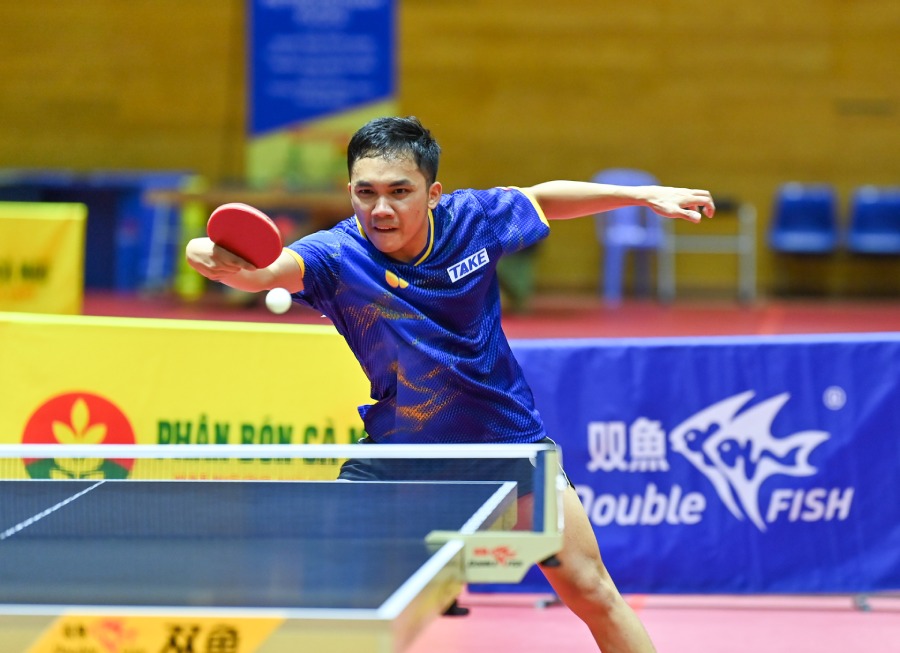 Anh Hoang thi dau ban linh de len ngoi vo dich quoc gia 2025. Anh: CAND T&T