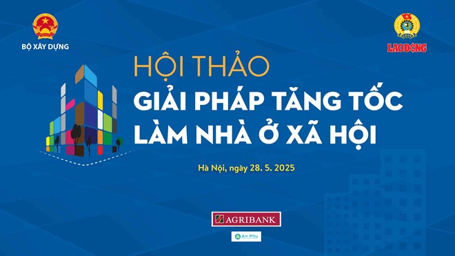 Hoi thao “Giai phap tang toc lam nha o xa hoi“. Anh: Lao Dong