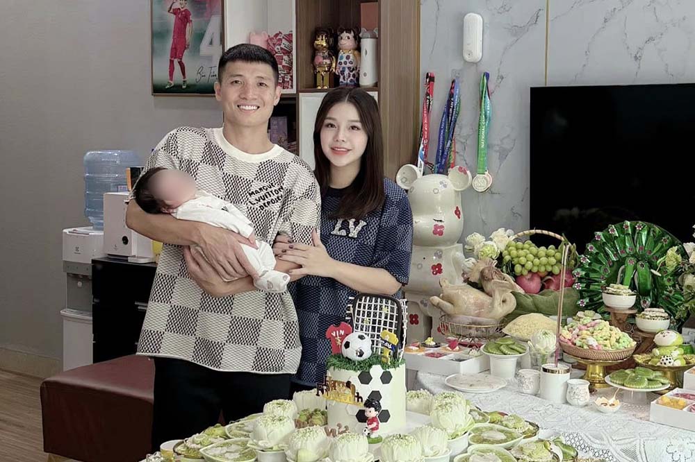 Center -back Bui Tien Dung muestra su belleza radiante despues de dar a luz a un tercer hijo. Foto: El personaje proporciona