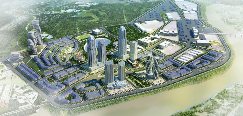 Quy hoach khu kinh te cua khau voi nhieu cong trinh hien dai. Anh: Cong thong tin Lao Cai