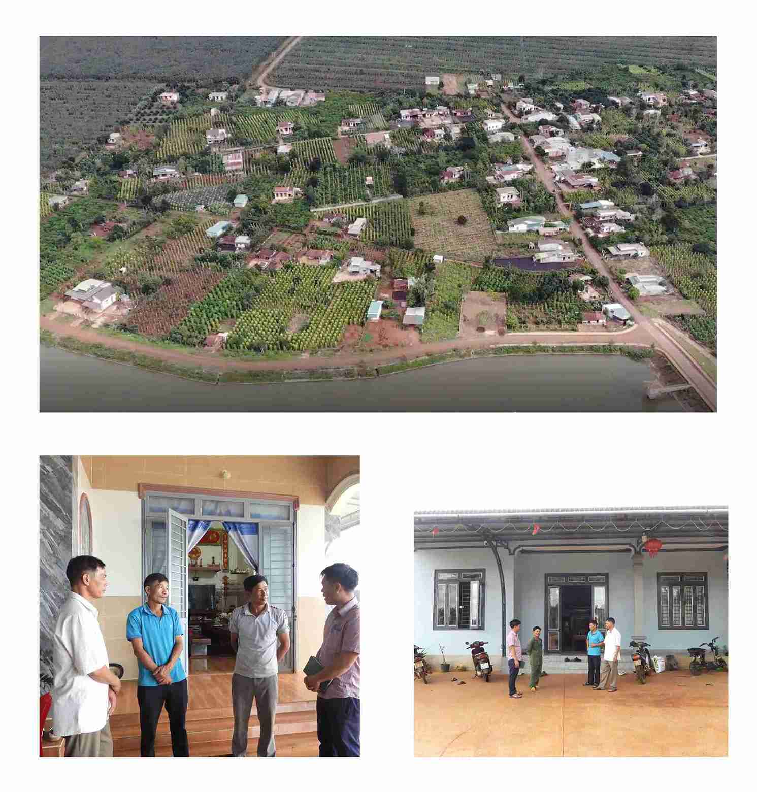 Nhieu ho gia dinh dong bao dan toc thieu so o huyen Krong Nang da thoat ngheo ben vung, xay nhung can nha khang trang. Anh: Bao Trung