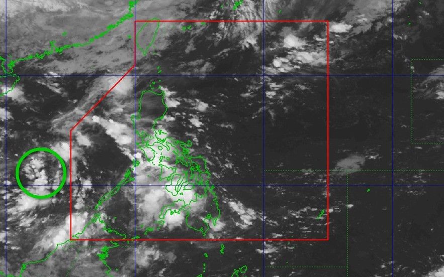 Posicion de baja presion en el Mar del Sur de China a las 2 a.m. del 28 de mayo de 2025. Foto: Pagasa