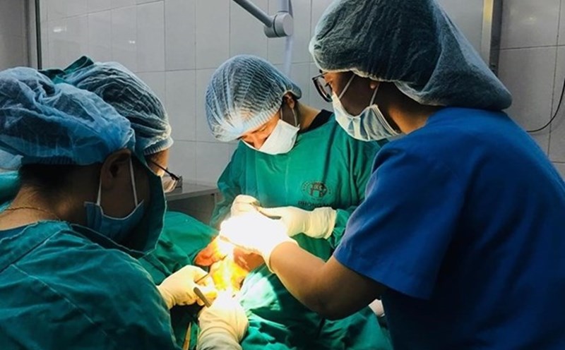 An emergency case at Xanh Pon General Hospital. Photo: BVCC