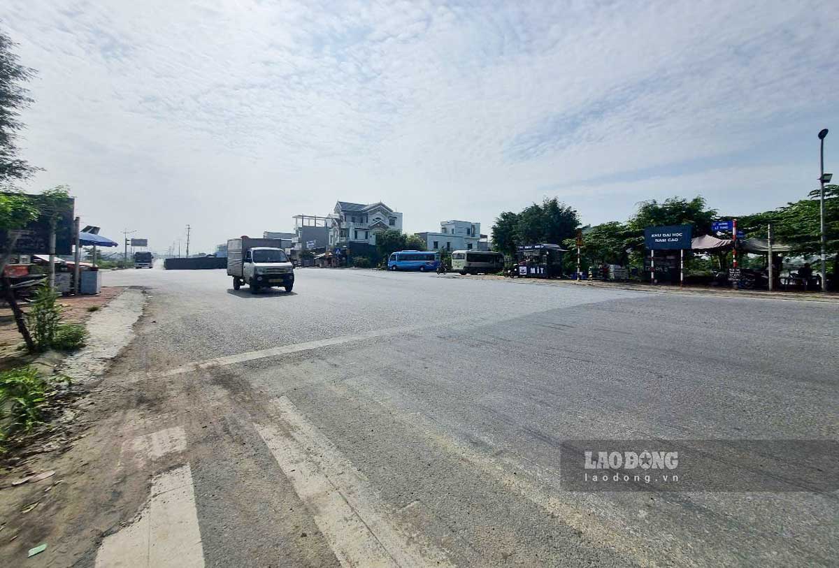 The construction investment project area was completed according to the planning of routes N1, D1 of Nam Cao University Area (Ha Nam), CIENCO4 participated in the construction before being banned from bidding. Photo: Luong Ha