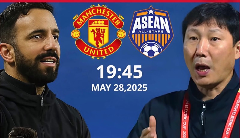 Man United plays a friendly match with the ASEAN All-Stars. Photo: ASEAN Football