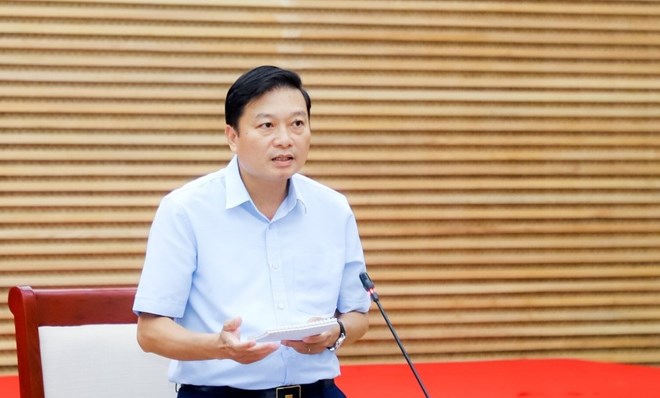 Mr. Le Hong Vinh - Chairman of Nghe An Provincial People's Committee is the head of the Working Group against smuggling and trade fraud. Photo: Minh Khoi