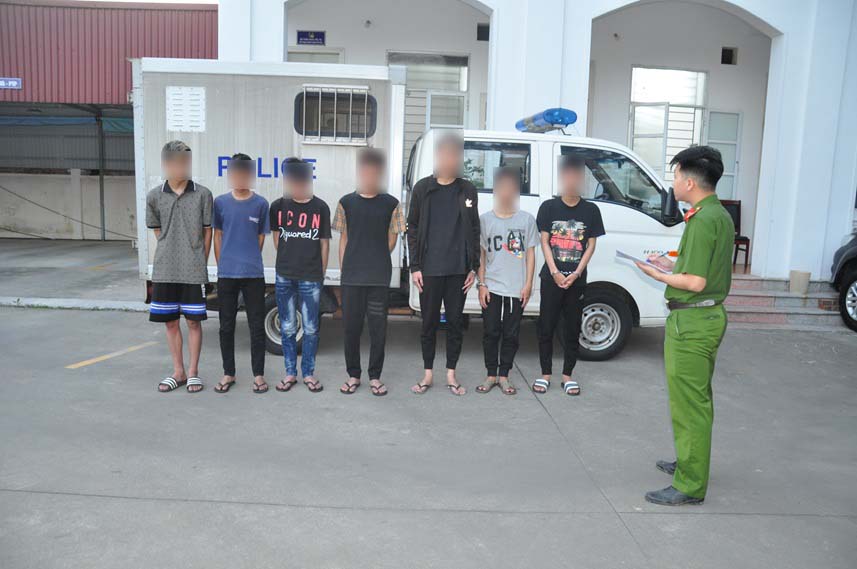 Nhóm đối tượng gây rối trật tự ở Hải Dương bị khởi tố. Ảnh: Công an tỉnh Hải Dương