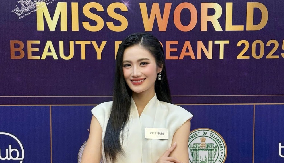 Miss Y NHI en Miss World 2025. Foto: Golden Lotus