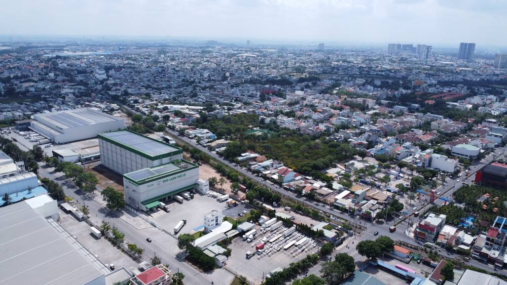 The People's Committee of Binh Duong province has approved land prices for a real estate project in Di An city, Binh Duong province. Photo: Dinh Trong