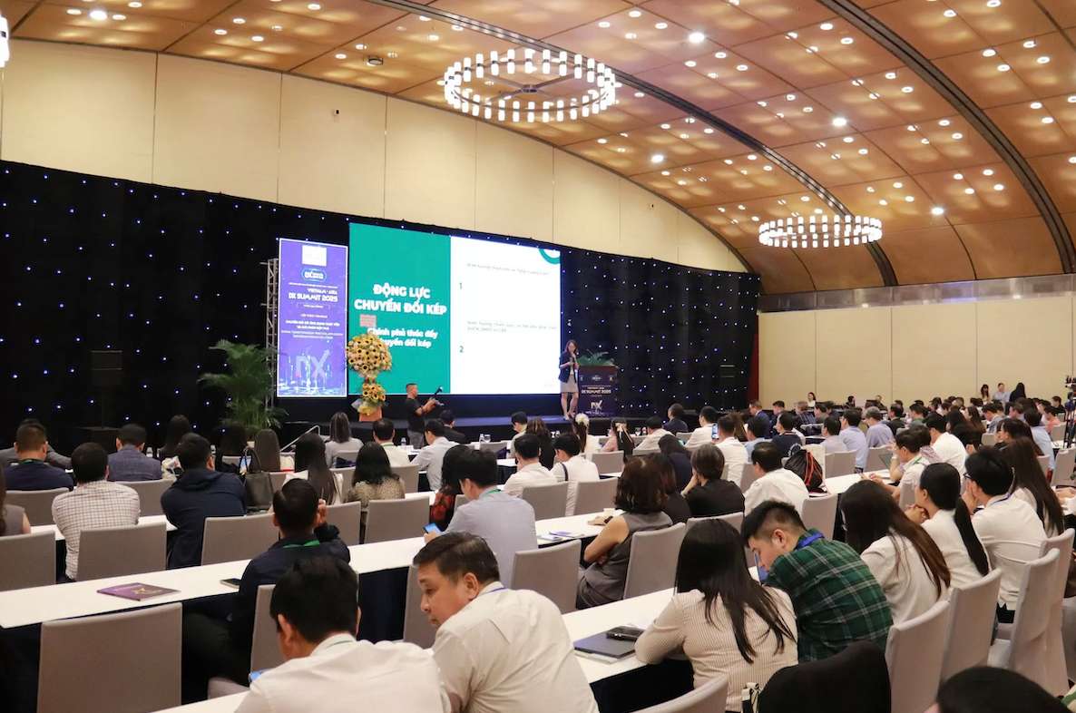 Overview of the workshop "Digital transformation: practical application and breakthrough solutions". Photo: Tuyet Lan