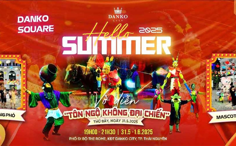 The "Hello Summer" program will be held at Danko City Urban Area for 2 days, May 31 - June 1, 2025. Photo: Danko.
