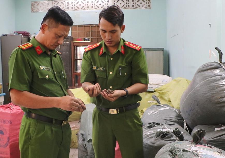 La policia de Kien Giang ha manejado muchos casos de bienes falsos.
