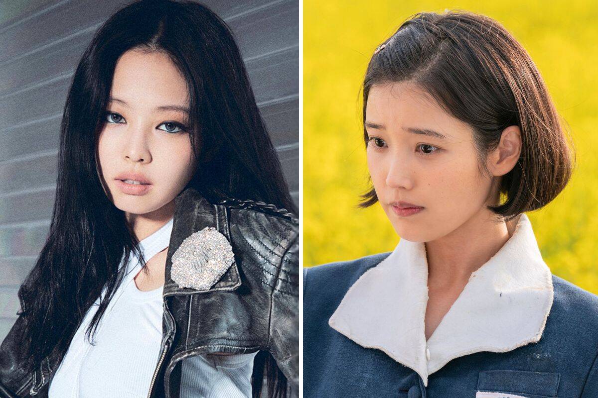 Jennie (Blackpink) and IU. Photo: YG Entertainment/Net Netflix